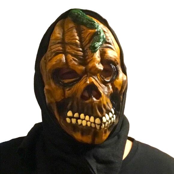 Jack O Lantern Pumpkin Halloween Mask - Picture 1 of 3